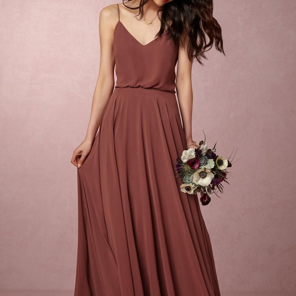 BHLDN Inesse Dress in Cinnamon Rose